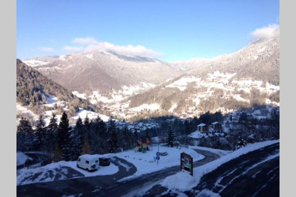 Au Pied Des Pistes B31, Chaleureux Studio 4 Pers, Vue Sur La Vallee Imprenable Avec Wifi, Draps Non Compris Saint-Jean-dʼAulps Kültér fotó